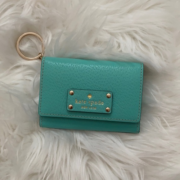 kate spade Handbags - *never used* Turquoise Kate Spade Wallet